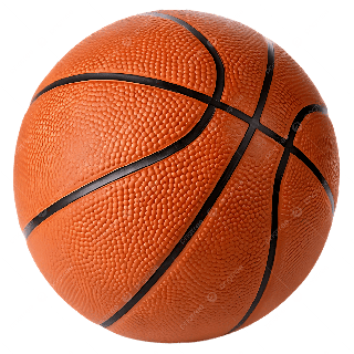 Ballon de Basket noir et orange classique